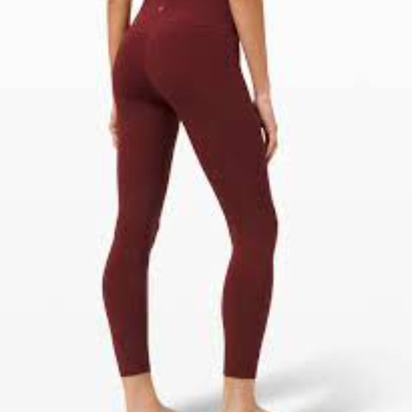 NWT lululemon Align HR Pant 25. Sizes 12 and 16. Red Merlot. - Picture 8 of 8